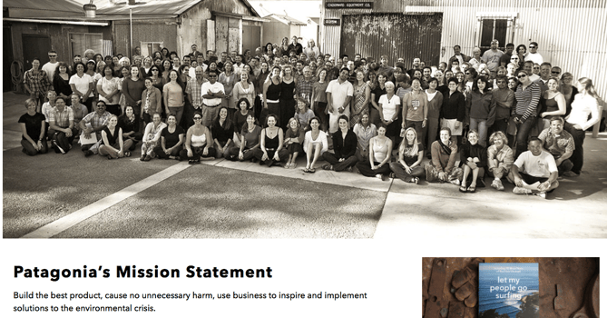 Patagonia mission Patagonia vision and mission statement
